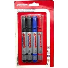 Penmark Permanent Marker Kesik Uç 4'lü Blister
