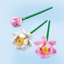 Lotus Çiçekleri 40647 – 8 Yaş ve Üzeri Çocuklar Için 2 Tam Açmış Lotus Çiçeği ve 1 Tomurcuk Içeren Yaratıcı Oyuncak Yapım Seti, Çocuklar Için Dekoratif Çiçek Hediye Fikri (220 Parça)