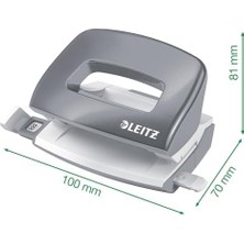 50601036 Delgeç Wow Mini 10 Sayfa Kapasiteli, Metalik Mavi