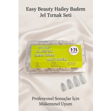 500 Adet Hailey Badem Jel Tips Yeni Nesil Takma Tırnak Seti Easy Beauty