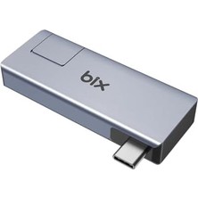 BX21HB 3in1 Type-C To USB 3.2 USB 2.0 RJ45 10/100 Dönüştürücü Adaptör, Macbook Type C Ethernet Çevirici USB Hub