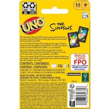 Mattel Games Uno Simpsons Kartlar JHB16