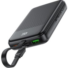Acefast LED Dijital Ekran Göstergeli 10000 Mah Taşınabilir Şarj Aleti PD22.5W Powerbank + Usb-C Kablosu - M13