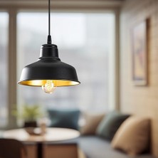 Oscuro Siyah Tekli Sarkıt Aydınlatma, Ev, Ofis, Cafe, Restoran Avizeleri, E27 Duy