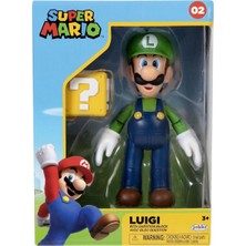 Jakks Pacific Nintendo Super Mario Figür Luigi Koleksiyon Kutusunda, 10 cm