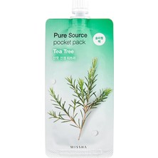 Missha Çay Ağacı Özlü Yağ Kontrolü Sağlayan Uyku Maskesi Pure Source Pack (Tea Tree), 111471