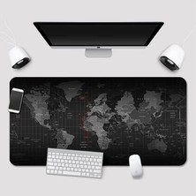 Kuzey's Büyük Boy 88X40 Xxl Dünya Desenli Mouse Pad Kauçuk Kaymaz Alt Taban, Yumuşak Kumaş Oyuncu Mousepad, Bilgisayar ve Dizüstü, Notebook Uyumlu 88 40