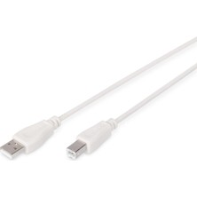 AK-300102-030-E 3m Usb2.0 Type-A To Type-B Kablo Beyaz