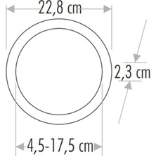 CT-5648 20W 6400K Beyaz Plus Yuvarlak LED Panel
