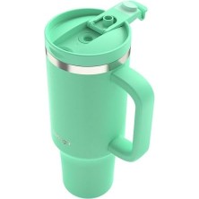 Üniseks Yetişkin Streeterville Tumbler Pipetli Yalıtımlı Su Şişesi, 1.2l, Açık Yeşil