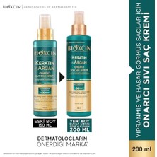 Keratin & Argan Onarıcı Sıvı Saç Bakım Kremi 200 ml - Yıpranmış ve Hassas Saçlar