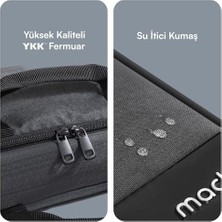 Unicity Eco MCE-1111 Çevre Dostu Laptop Çantası, Ykk Fermuarlı Çantası, MacBook Air/pro ile Uyumlu Bilgisayar Çantası, Erkek Kadın 14.1 Inç Notebook El Çantası, Siyah