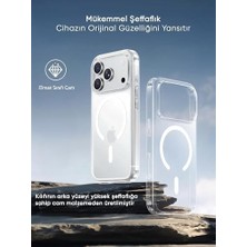 iPhone 17 Pro Max Için Ultra Super Şeffaf Magsafe ile Uyumlu Gerçek 9h Temperli Cam Arka Yüzey - Darbe Emici Tpu Yan Kenarlar, Kristal Berraklığında Şeffaf Kılıf (17 Pro Max)