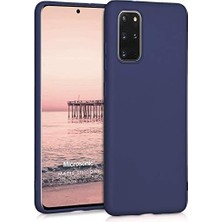 Matte Silicone  Galaxy S20 Plus Için Kılıf Lacivert [galaxy S20 Plus ile Uyumlu Kılıf - Lacivert]