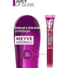 Doğal Renk Veren Meyve Aromalı Nemlendirici Dudak Parlatıcısı 001 Raspberry