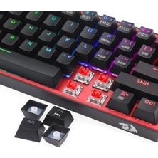 K616 Fizz Pro% 60 3 Modlu Kablolu, 2.4ghz Kablosuz, Bluetooth Mekanik Oyun Klavyesi, 61 Tuşlu Kompakt W/siyah Renkli Tuş Kapakları, Doğrusal Kırmızı Anahtar, Pro Sürücü/yazılım Destekli
