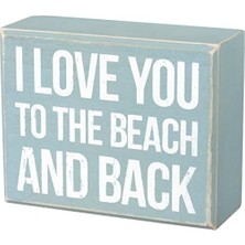 I Love You To The Beach And Back Kutu Işareti (27360)