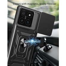 Xiaomi 14T Pro Uyumlu Kılıf – 2 Adet Ekran Koruyucu Dahil, Siyah | Tank Düzey Koruma | Mıknatıslı Stand | Kamera Lens Koruması | Araç Içi Mıknatıslı Tutucu ile Uyumlu