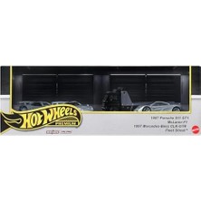 Premium Collector Sergilenmeye Uygun Setler, 3 Adet 1:64 Ölçekli Araba ve 1 Adet 1:64 Ölçekli Team Transport Araç, Metal/metal Şasi ve Real Riders Tekerlekler, JBM07