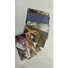 Aesthetic Doğa ve Seyahat Temalı Duvar Kolaj Kiti - 50 Adet Paris Eyfel Kulesi ve Vintage Kaset Poster Kartları, Retro Bitki Odası Dekoru, Indie Yurt Odası Duvar Sanatı (10X15 Cm)