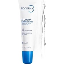 Atoderm Lip Balm Kuru, Çatlamış Dudak Besleyici Nemlendirici Dudak Kremi ve Shea Yağı 15 ml