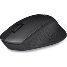 M330 Sessiz Kablosuz Mouse, Sağ Elle Kullanıma Uygun, 10 M Kullanım Mesafesi, 1.000 Dpı Yüksek Hassasiyetli Optik Izleme, 18 Ay Pil Ömrü, Siyah