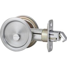 335 26D Rnd Pckt Dr Lck Yuvarlak Yatak/banyo Cep Kapı Kilidi Saten Krom