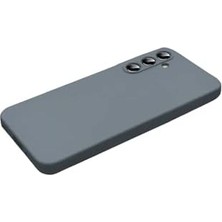 & Aksesuar  Galaxy S25 Fe ile Uyumlu Içi Kadife Kamera Korumalı Lansman Silikon Kılıf Ince Yapılı Tam Koruma Sağlayan Kamera Korumalı Kılıf (Gri)