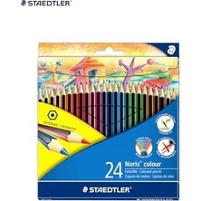 Noris Colour Kuru Boya Kalemi, 24 Renk, Altıgen Biçim