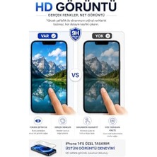 iPhone 14 Uyumlu Kırılmaz Cam Ekran Koruyucu, 9h Sertlik, Temperli Cam, Parlak Şeffaf Yüzey, Tam Uyumlu
