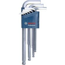 Professional Alyan Anahtar Seti 1600A01TH5, Hex 9 Parça Açılı Anahtar, 1.5-10.0 Mm, Mavi