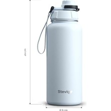 1 Hand Leak-Proof Sızdırmaz Çelik Termos 1000 ml Ice Melt ST-216