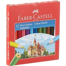 Karton Kutu Boya Kalemi, 12 Renk, Yarım Boy, Parlak ve Canlı Renkler, Örtücü Etki, Uç Kırılmasına Karşı Dayanıklılığı Artıran Özel Yapıştırma Sistemi