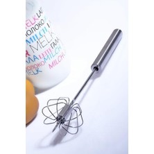 Porselen Diyarı Çelik Basmalı Otomatik Çırpıcı (34 Cm)