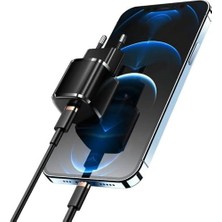20W Usb-C Mini Pd Hızlı Şarj Cihazı Güç Adaptörü ve 1 Metre Hızlı Şarj ve Data Kablosu L23 - Tct-01