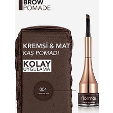 Yoğun Pigmentli Kalıcı Kaş Pomadı - Brow Pomade - 004 Dark Brown - 8690604572212