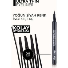 Ultra Thin Keçe Uçlu Mat Kalem Eyeliner 001