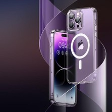 PC-3092 Iphone 14 Pro Magsafeli Telefon Kılıfı, Mat Şeffaf