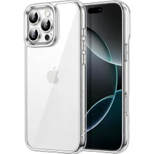 iPhone 13 ve 14 Kılıf 6.1" Için Sert Sararmaz Kılıf, Ince Şeffaf Kapak, Gerçekçi Tuş Hissi, Ahize/hoparlör Filtreli, Kamera Yükseltili, Bfa Içermez - Şeffaf