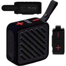 Taşınabilir Bluetooth V5.2 Kablosuz Hoparlör | Hi-Fi Güçlü Ses | Tf Kart USB Aux Destekli | Type-C Şarjlı 1200MAH Mini Speaker, SK-682 (Siyah)