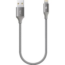 Alumicable Mini 30CM Lightning Şarj Kablosu- Uzay Grisi (2DK28UG)