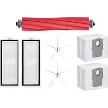 Ozemtek Beyaz Yedek Toz Torbalı,fırça,hepa Fitre Set-7 Parça Roborock Q7 Max Q7 Max Plus ile Uyumlu