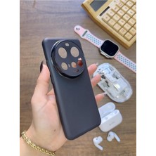 Süper Ince Mat Ultra Thin Silikon Kılıf Siyah Mi 15 Ultra ile Uyumlu