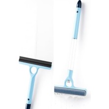4 In 1 Spreyli Cam Temizleyici Çekçek ve Fırça Aparatı Su Hazneli Pratik Camsil Çok Fonksiyonlu Pencere Banyo Ayna Temizlik Aracı