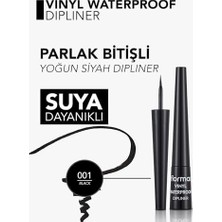 Suya Dayanıklı Parlak Dipliner (Siyah) - Waterproof Dipliner - 001 - 8690604536498