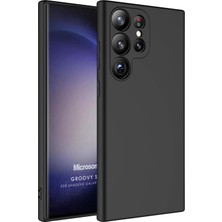 Galaxy S23 Ultra Için Kılıf Groovy Soft Siyah [galaxy S23 Ultra ile Uyumlu Kılıf - Siyah]