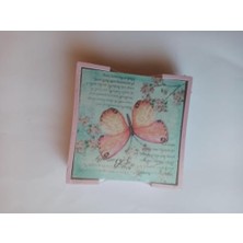 Bardak Altlığı, Ahşap 6’lı Set – Desenli, Masa Koruyucu, Dekoratif (B)