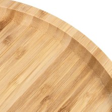 Bambu Lüx Yuvarlak Servis 25 * 25CM, Sunumluk & Çerezlik Sunum Tabağı
