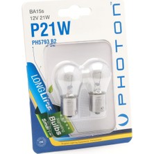 Ampul P21W 12V 2'li Blister Minyatür Pht PH5793 B2