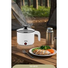 SCO-5043 Çok Fonksiyonlu Buharlı Pişirici – 1 Litre Kapasite, Paslanmaz Gizli Rezistans, Temperli Cam Kapak